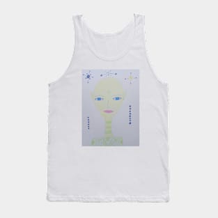 Sarah Unique Portrait Art Tank Top